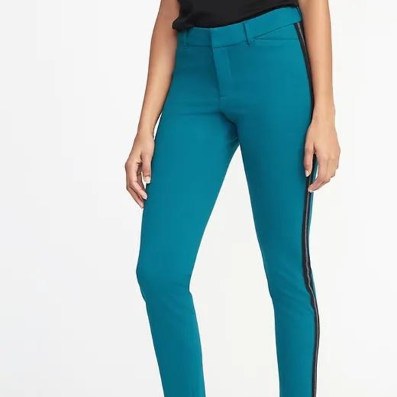 Old Navy Pants - Mid-Rise Ponte-Knit Side-Stripe Pixie Ankle Pants
